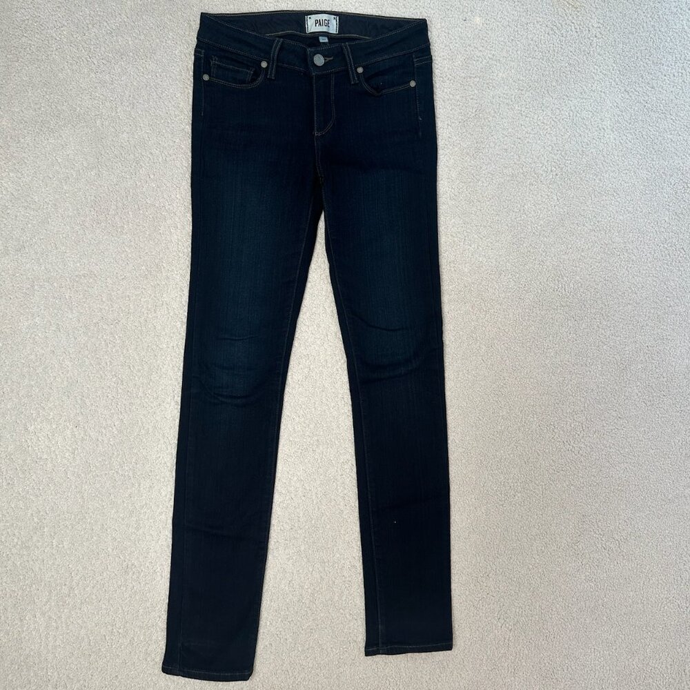 Paige Skyline Skinny Jean Dark Navy